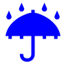 带雨点的雨伞 Emoji ☔ image - Docomo style