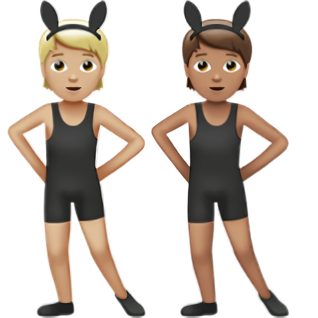 People With Bunny Ears: Medium-Light Skin Tone, Medium Skin Tone