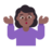 Woman Shrugging: Medium-Dark Skin Tone