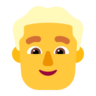 Man: Blond Hair Emoji 👱‍♂️ image - Microsoft Classic 2D style
