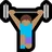 Woman Lifting Weights: Medium Skin Tone