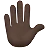 Raised Hand: Dark Skin Tone