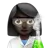 Woman Scientist: Dark Skin Tone