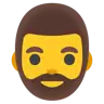 Man: Beard Emoji 🧔‍♂️ image - Google Noto Color style