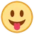 혀가 튀어 나온 얼굴
