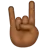 Sign Of The Horns: Medium-Dark Skin Tone