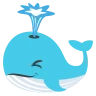 喷出鲸鱼 Emoji 🐳 image - EmojiTwo style