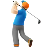 Man Golfing: Light Skin Tone Emoji 🏌🏻‍♂️ image - Apple style