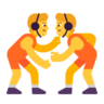 Lutadores Emoji 🤼 image - Microsoft Classic 2D style