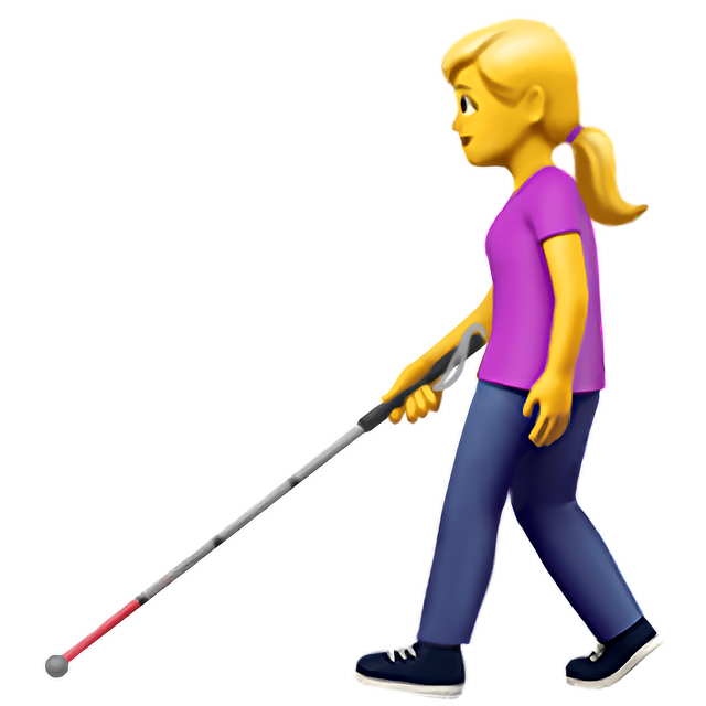 Woman With White Cane