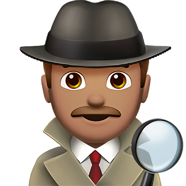 Man Detective: Medium Skin Tone