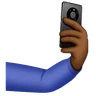 Selfie: Medium-Dark Skin Tone Emoji 🤳🏾 image - Huawei Harmony OS style