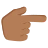 Backhand Index Pointing Right: Medium-Dark Skin Tone