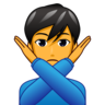 Man Gesturing No Emoji 🙅‍♂️ image - Emojidex style