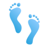 Эмодзи Отпечатки ног 👣 image - Emojidex style