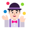 Man Juggling: Light Skin Tone Emoji 🤹🏻‍♂️ image - Microsoft Classic 2D style