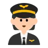 Pilot: Light Skin Tone Emoji 🧑🏻‍✈️ image - Tossface style