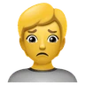 Emoji Persona accigliata 🙍 image - Huawei Harmony OS style