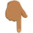 Backhand Index Pointing Down: Medium Skin Tone