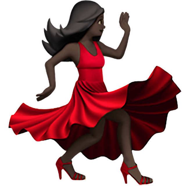 Woman Dancing: Dark Skin Tone