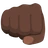 Oncoming Fist: Dark Skin Tone