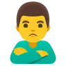 Man Pouting Emoji 🙎‍♂️ image - Google Noto Color style