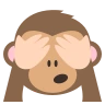 Emoji Lásd a nem gonosz majom 🙈 image - EmojiTwo style