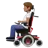 Person In Motorized Wheelchair: Medium Skin Tone