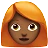 Woman: Medium-Dark Skin Tone, Red Hair