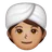 Woman Wearing Turban: Medium Skin Tone