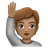 Person Raising Hand: Medium Skin Tone
