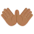 Open Hands: Medium-Dark Skin Tone