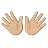Open Hands: Medium-Light Skin Tone