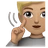 Deaf Person: Medium-Light Skin Tone