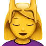Woman Getting Massage Emoji 💆‍♀️ image - Apple style