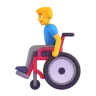 Man In Manual Wheelchair Emoji 👨‍🦽 image - Microsoft 3D Fluent style
