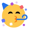 Partying Face Emoji 🥳 image - Tossface style