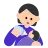 Person Feeding Baby: Light Skin Tone