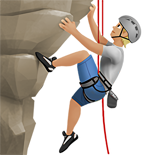 Person Climbing: Medium-Light Skin Tone