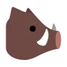 Dzik Emoji 🐗 image - Tossface style