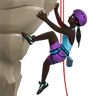 Woman Climbing: Dark Skin Tone Emoji 🧗🏿‍♀️ image - Apple style