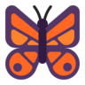 蝴蝶 Emoji 🦋 image - Microsoft Classic 2D style