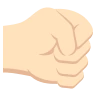 Right-Facing Fist: Light Skin Tone Emoji 🤜🏻 image - EmojiTwo style