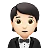 Person In Tuxedo: Light Skin Tone
