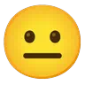 Neutral Face Emoji 😐 image - Google Noto Color Animated style