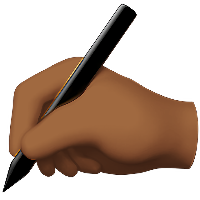 Writing Hand: Medium-Dark Skin Tone