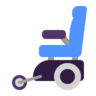 รถเข็นคนพิการ Emoji 🦼 image - Microsoft Classic 2D style