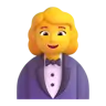 Woman In Tuxedo Emoji 🤵‍♀️ image - Microsoft 3D Fluent style