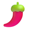 Piment Emoji 🌶 image - Microsoft 3D Fluent style