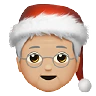 Mx Claus: Medium-Light Skin Tone Emoji 🧑🏼‍🎄 image - Apple style